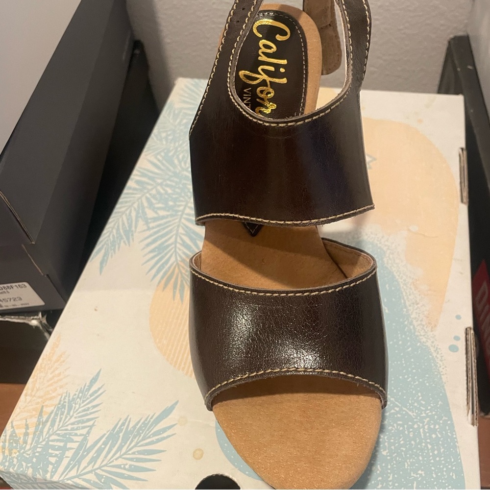 Californias strappy wedge sandals